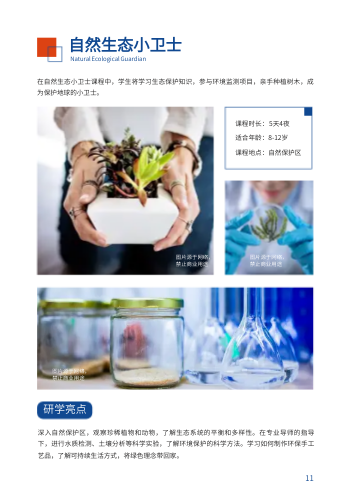 寒暑假文化研学项目产品画册模板 - 第11页