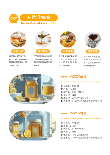 纯天然蜂蜜食品产品画册设计 - 第7页