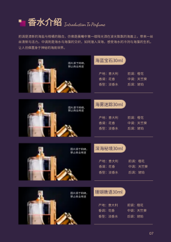 线条鎏金女士香水产品画册模板 - 第7页