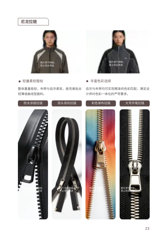 服装辅料纽扣拉链产品画册模板 - 第23页