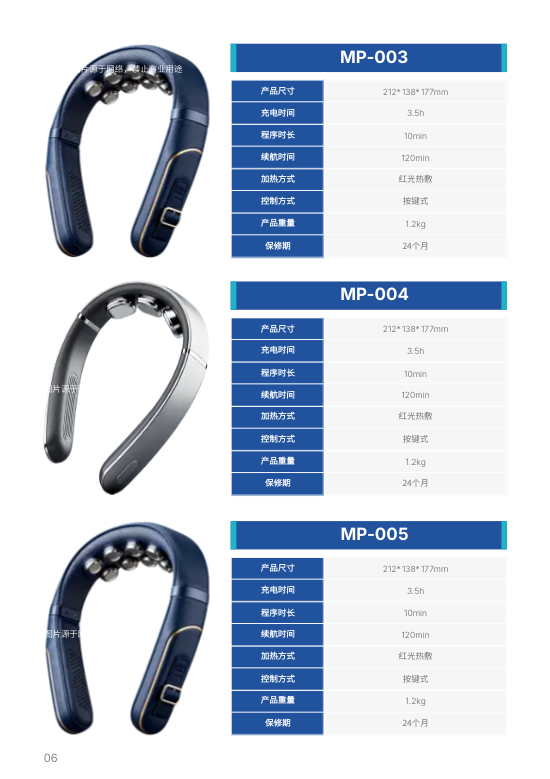肩颈按摩仪按摩器产品画册模板 - 第6页