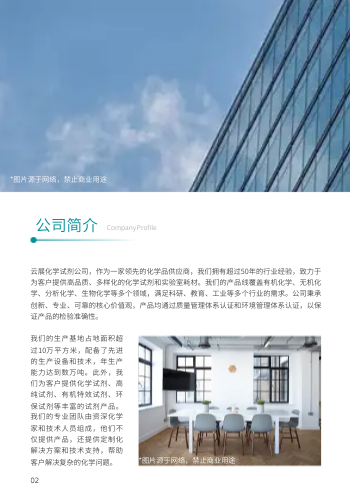 科研试剂化工试剂企业画册模板 - 第2页