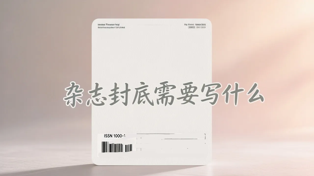 杂志封底设计
