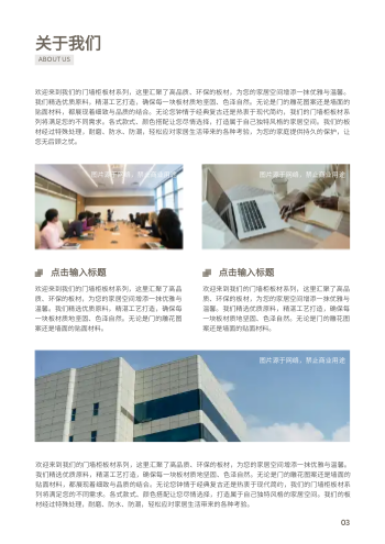 橱柜板卧室门板材产品画册模板 - 第3页