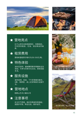 露营主题营地推荐旅游指南制作 - 第5页