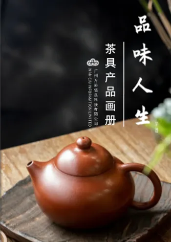 清新大气风茶具产品画册设计欣赏