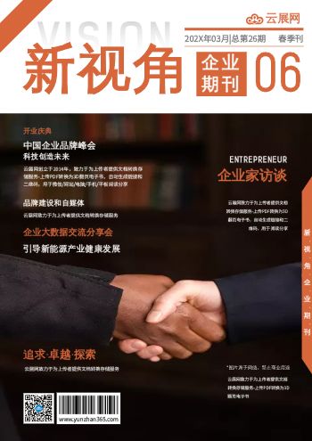 商务风企业机构杂志集团内刊