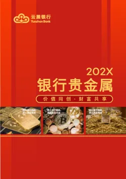 金店贵金属金条产品画册