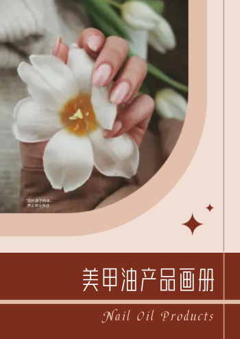美甲用品指甲油产品画册模板