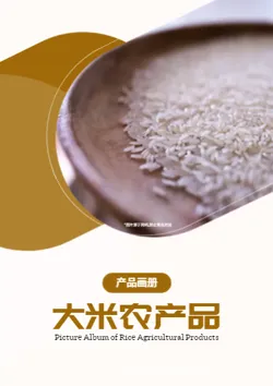 有机大米农产品香米产品画册