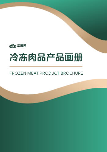 冷冻谷饲牛羊肉块产品画册