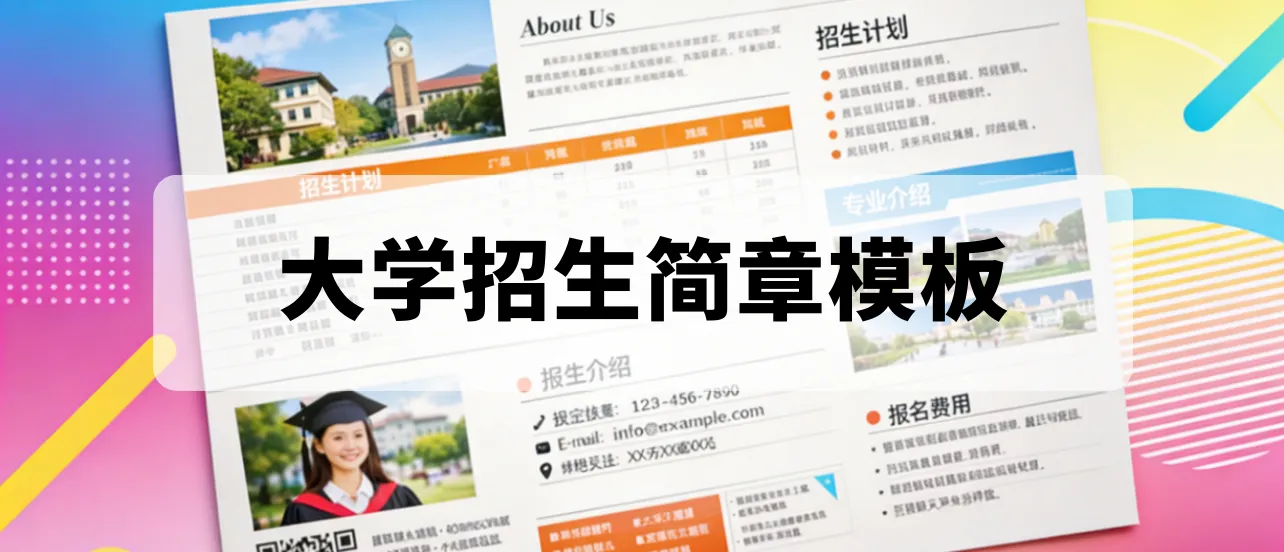大学招生简章模板