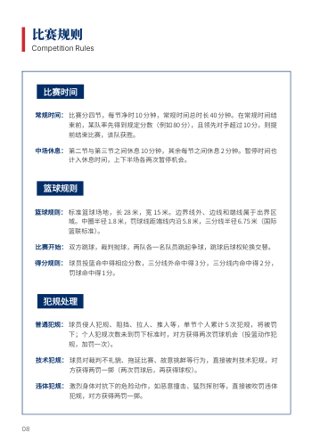 运动员篮球比赛秩序册模板 - 第8页
