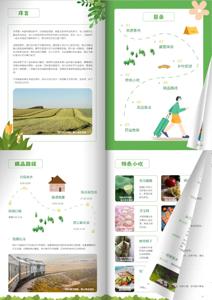 旅游期刊模板