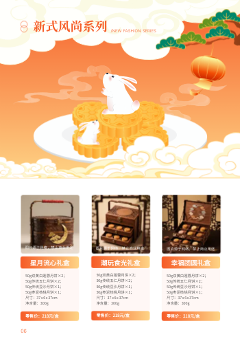 中秋送礼节日礼盒产品画册模板 - 第6页