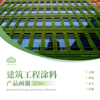 建筑油漆家庭涂料方版产品画册制作 - 封面预览