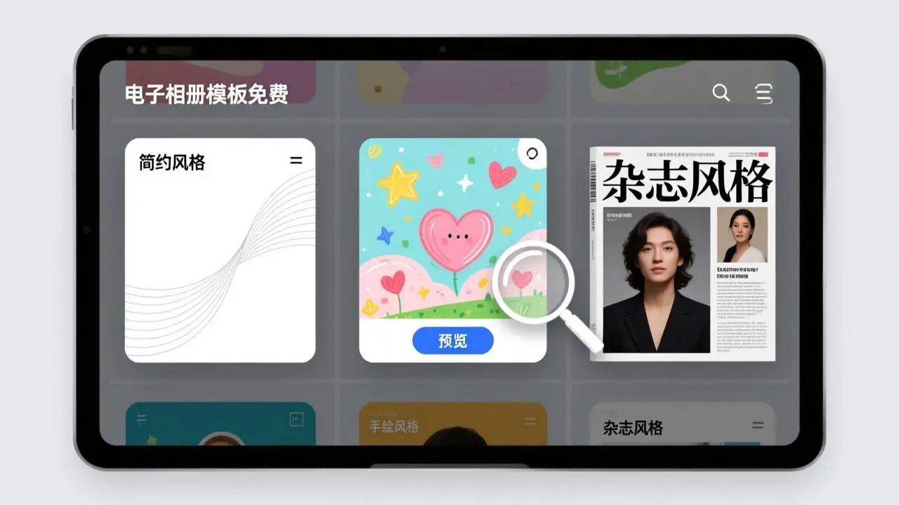 电子相册制作模板免费使用指南：3步找到最适合你的那一个