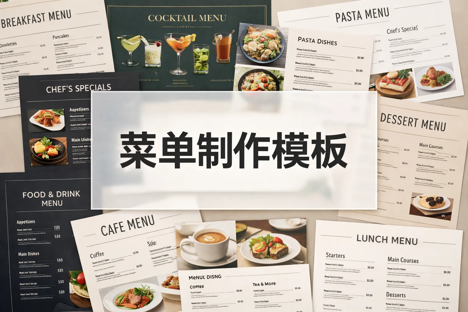 菜单制作模板
