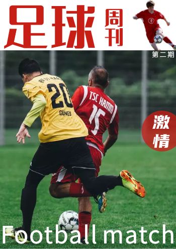足球发展历程专题宣传册设计