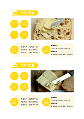 乳制品奶酪黄油产品画册模板 - 第17页