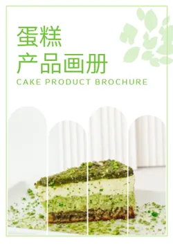 小清新蛋糕店生日蛋糕产品画册