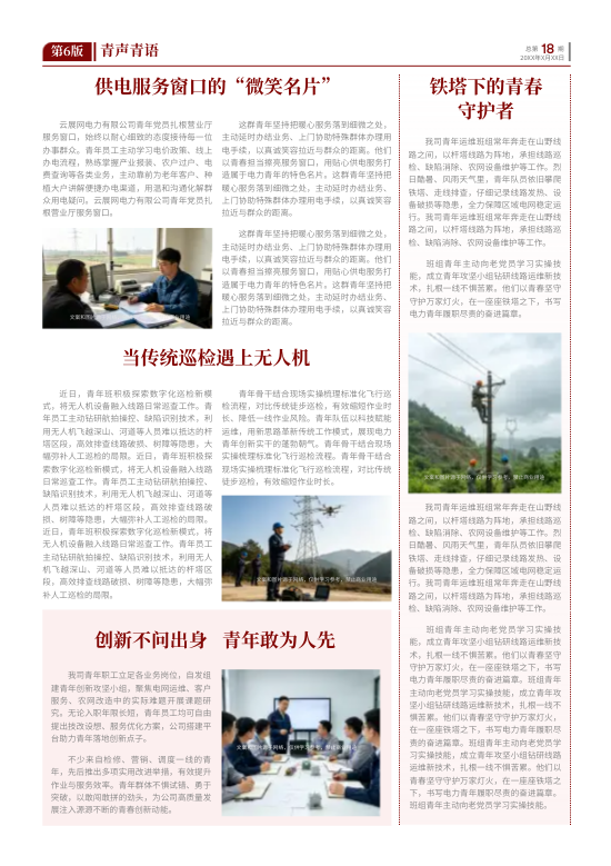 电力企业文化支部建设党建报模板 - 封底预览