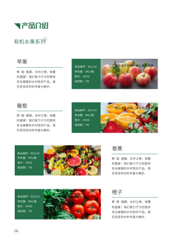 扶贫助农有机农副产品画册制作 - 第8页