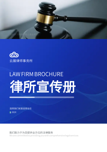 综合法律咨询律所画册