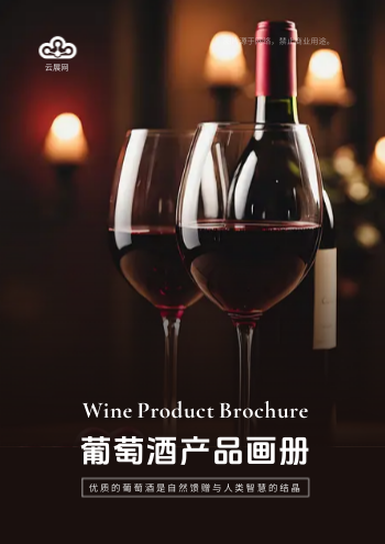 高端红葡萄酒系列酒品画册