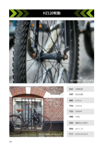 自行车车轮胎产品画册模板 - 第6页