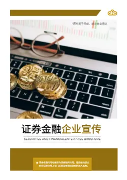 金融证券股票投资公司宣传册