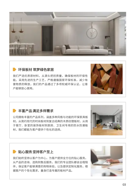 家居装饰材料家具板材产品画册模板 - 第3页