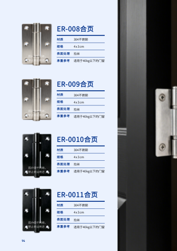 五金门锁配件产品目录手册模板 - 第14页