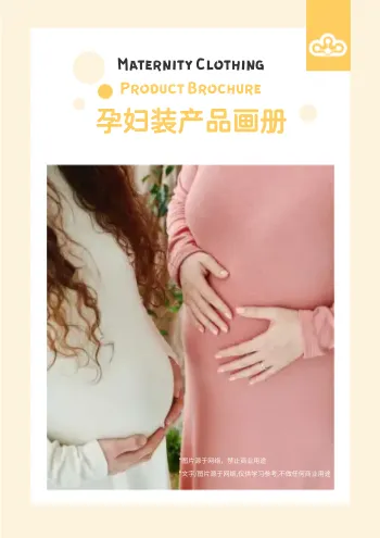 孕妇装产品画册模板