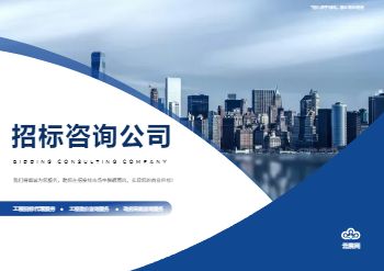 采购工程招标代理横版企业画册